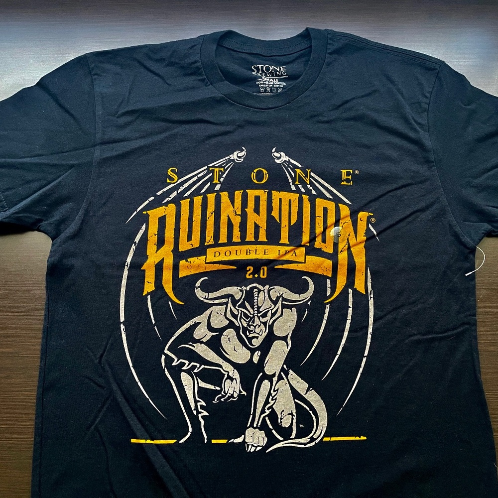 Stone Brewing RUINATION 2.0 Tee MEN’S SMALL (new old stock WO tags, never worn)